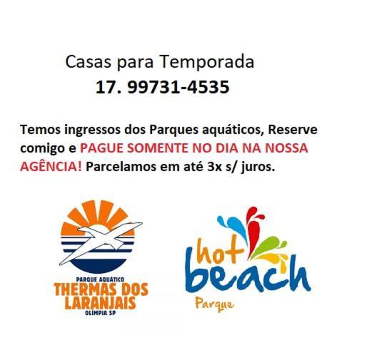 Villa Casa Temporada Tropical Olímpia Esterno foto
